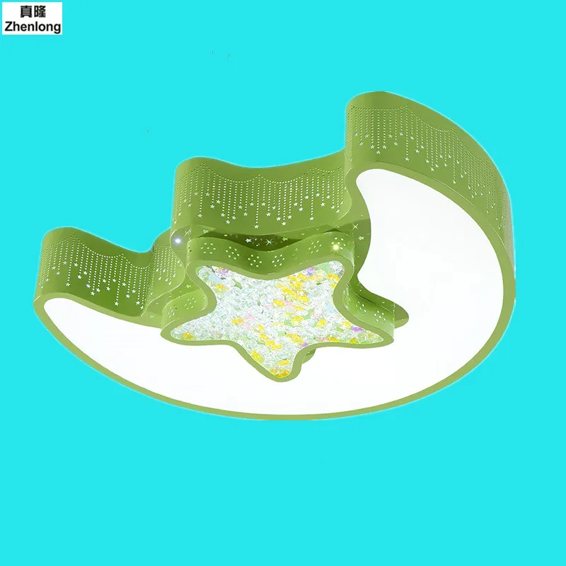 

Modern Minimalist Moon Stars Children's Room Bedroom Lights Ceiling Boy and Girl Cute Cartoon LED Lamps Children Toddlers Dream