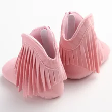 E&Bainel Fringe Baby Moccasins Newborn Baby Girl Shoes First Walkers Solid Baby Leather Mocasins Toddler Soft Anti-slip Booties