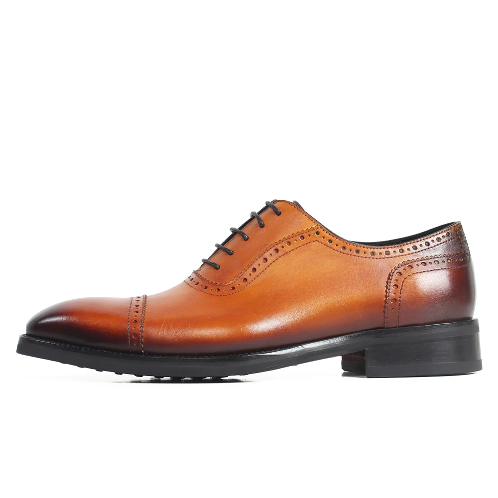 Habillées Vikeduo De Cuir En Vache Grande Brown Chaussures Patine 2019 Zapatos Nouveauté Mariage Richelieu Hommes Oxford Bureau Véritable Taille ZrrF5Yqa