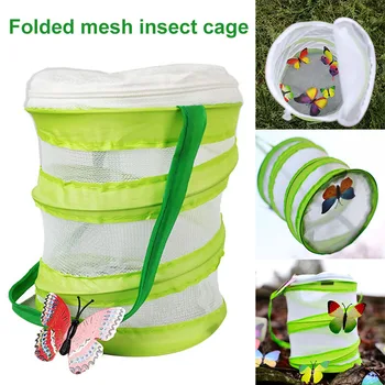 

Economical Foldable Mesh Butterfly Insect Habitat Cage with Handle and Zipper ds99