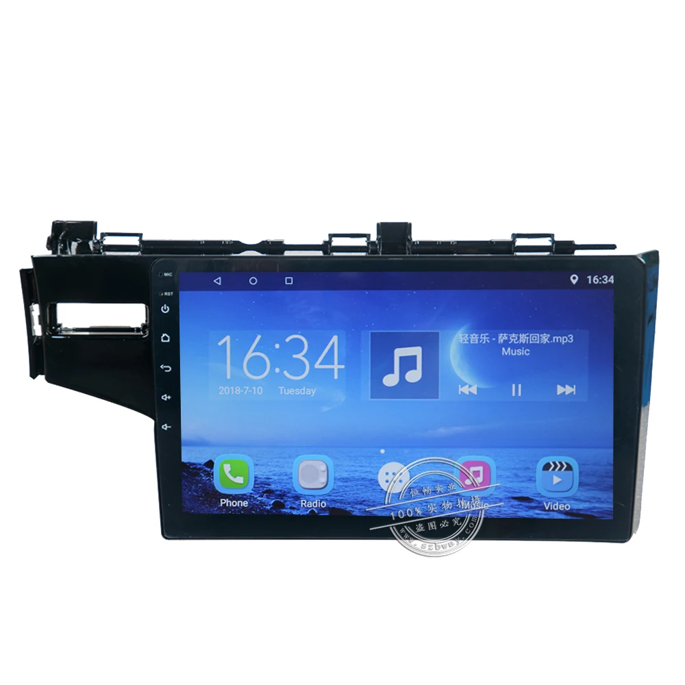 Best HACTIVOL 10.1" Quad core car radio gps navi for Honda FIT 2014 android 7.0 car DVD video player with 1G RAM 16G ROM 1