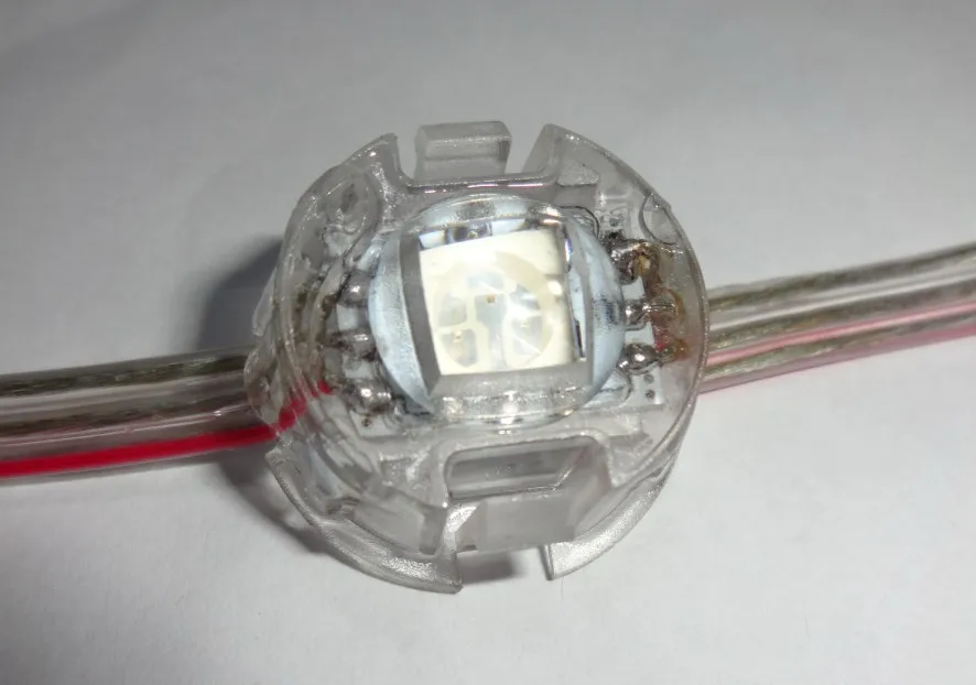 50pcs DC5V 20mm diameter WS2811 5050 SMD pixel module;IP68 rated;transparent wire;with len