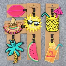 Sunny Fruits Tavel Accessories Creative Luggage Tag Silica Gel Suitcase ID Addres Holder Baggage Boarding Tags Portable Label Sunny Fruits Tavel Accessories Creative Luggage Tag Silica Gel Suitcase ID Addres Holder Baggage Boarding Tags Portable Label