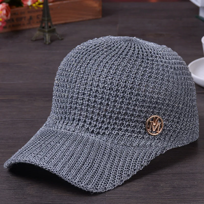 

MAERSHEI summer ladies baseball cap M letter men and women Korean version of the hollow equestrian hat cap