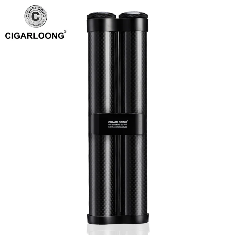 Cigar Tube Travel 2 sticks of Moisturizing cigar tube with Cigar humidifier CG-0002