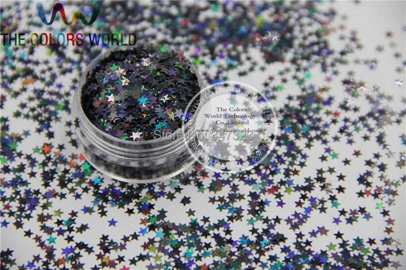Formato de Estrela Lantejoulas para Decoração de Unhas e Outra Holographic Paillette Arte Faça Você Mesmo Decora Tamanho : 3 mm 12 14 Strass e decorações