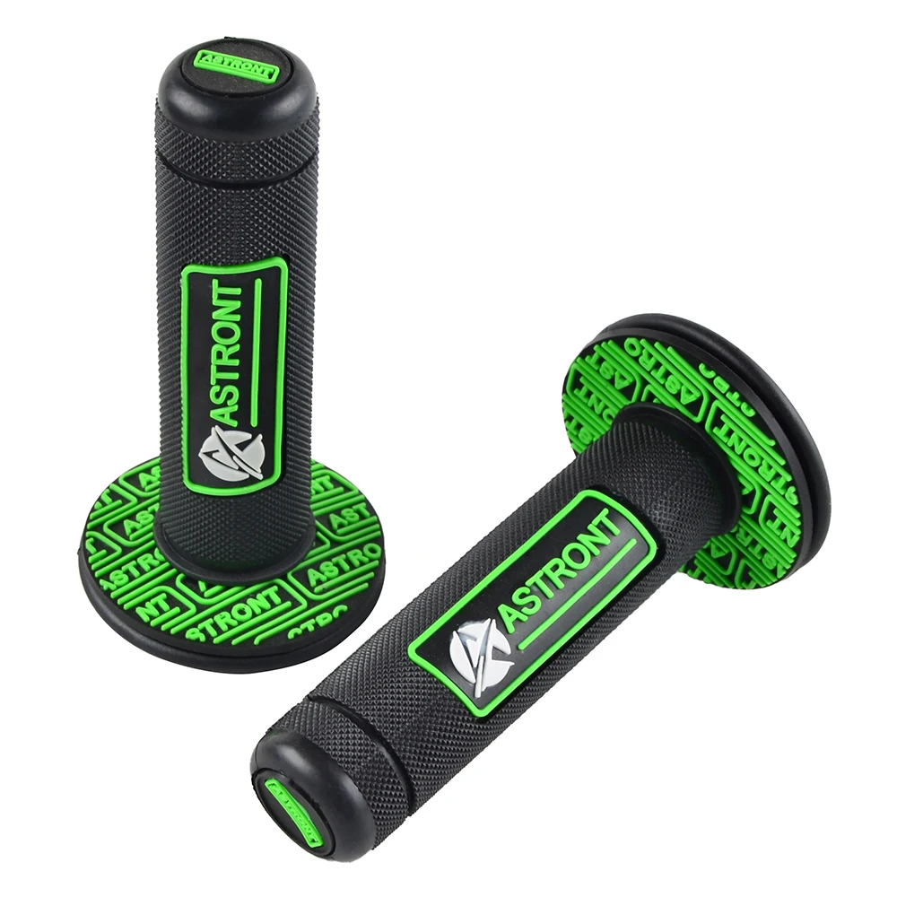 22/24mm Hand Grips Handgrip For Kawasaki KX KLX 125 KXF 250 450 KXF250 KXF450 KX125 KX250 KX450F KX250F - Цвет: Green