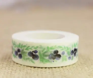 

2PCS Lovely Blueberry washi tape DIY decoration Scrapbooking Sticker Label Masking Tape School Office Supply