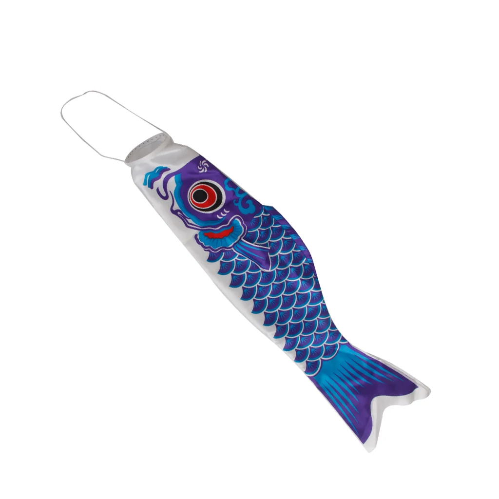 3 Pieces 40cm Japanese Windsock Carp Flag Koi Nobori Sailfish Wind Streamer Fish Wind Streamer Home Party Decorations