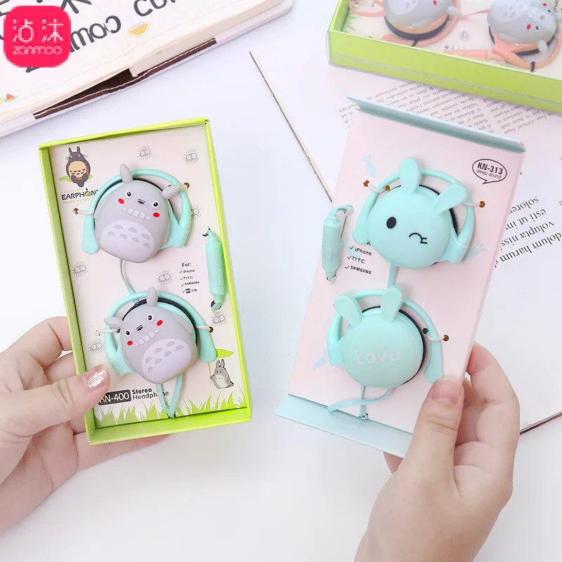

3.5MM Wired Cute Earbuds Amasing Noise Cancelling Stereo Heave Bass Earphones HIFI Micphone Earbud Microphone Volume Control