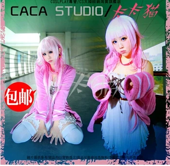 

Anime K cosplay Neko Catwoman dress cos halloween party harujuku full set 2in1(dress+coat)