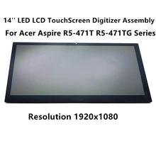 FTDLCD 14” LCD TouchScreen Digitizer Laptop Assembly For Acer Aspire R5-471T R5-471TG Serie R5-471T-74UY R5-471T-536D 1080P