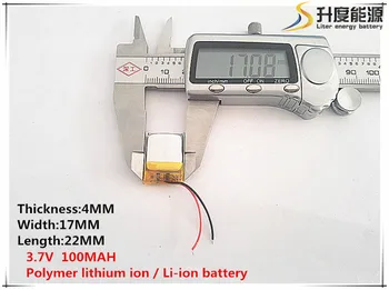 

5pcs [SD] 3.7V,100mAH,[401722] Polymer lithium ion / Li-ion battery for TOY,POWER BANK,GPS,mp3,mp4,cell phone,speaker