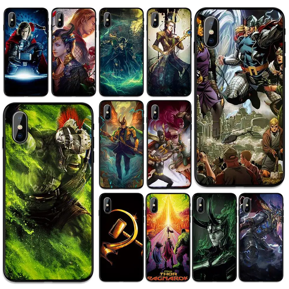 Loki Thor Мягкий чехол из ТПУ для Apple iPhone 6 6S 7 8 Plus 5 5S SE X XS MAX XR силиконовые чехлы |
