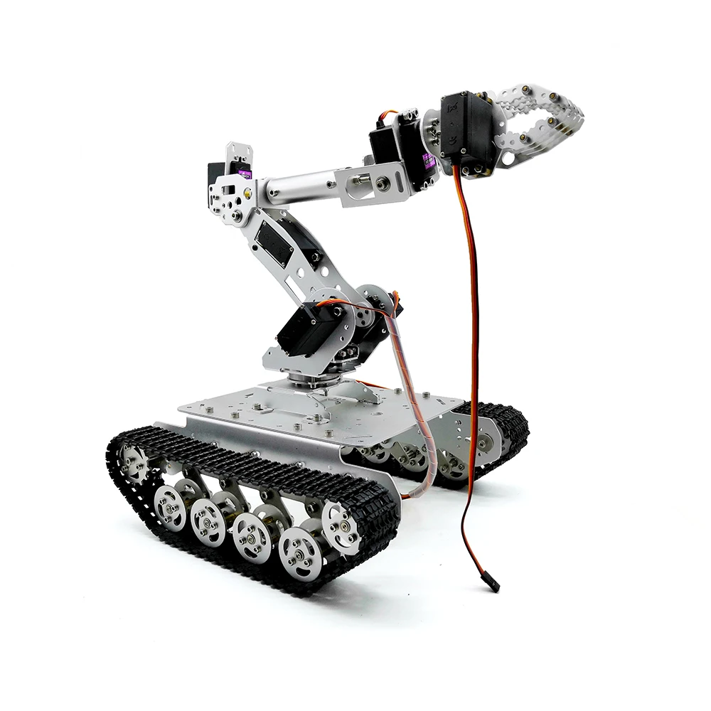 

Aluminum Alloy Tank With 7 DOF vehicle-mounted Robot TS002.ABB robot arm. 8pcs High torque servo for robot DIY,