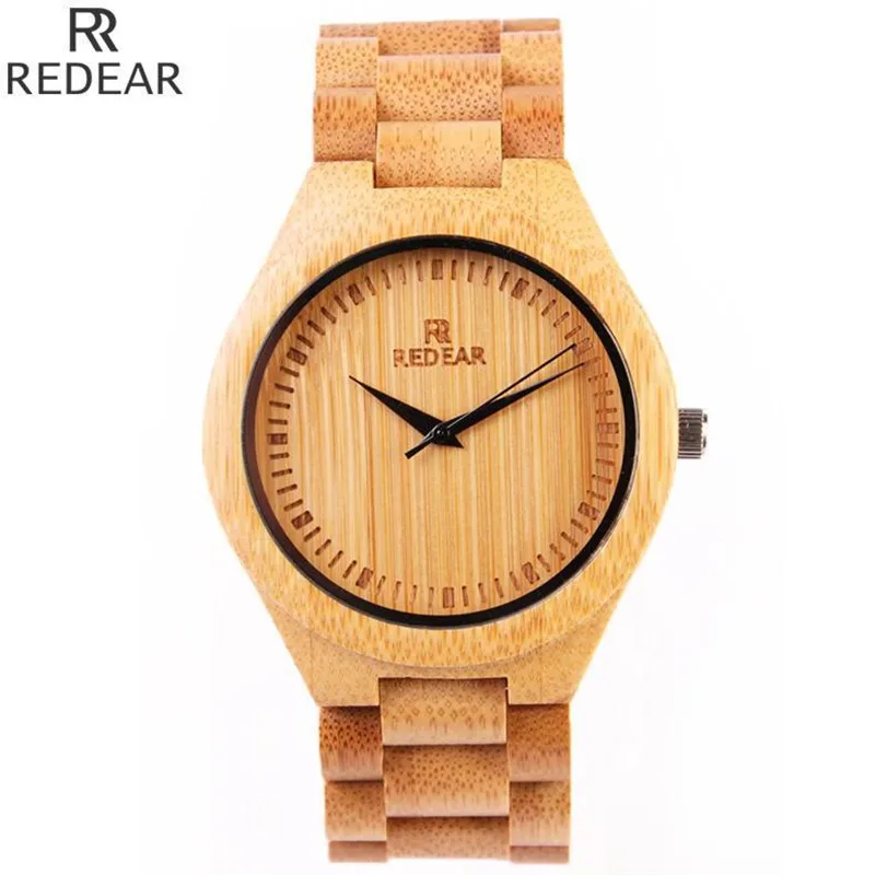 REDEAR902 font b all b font bamboo material luxury men s font b watch b font