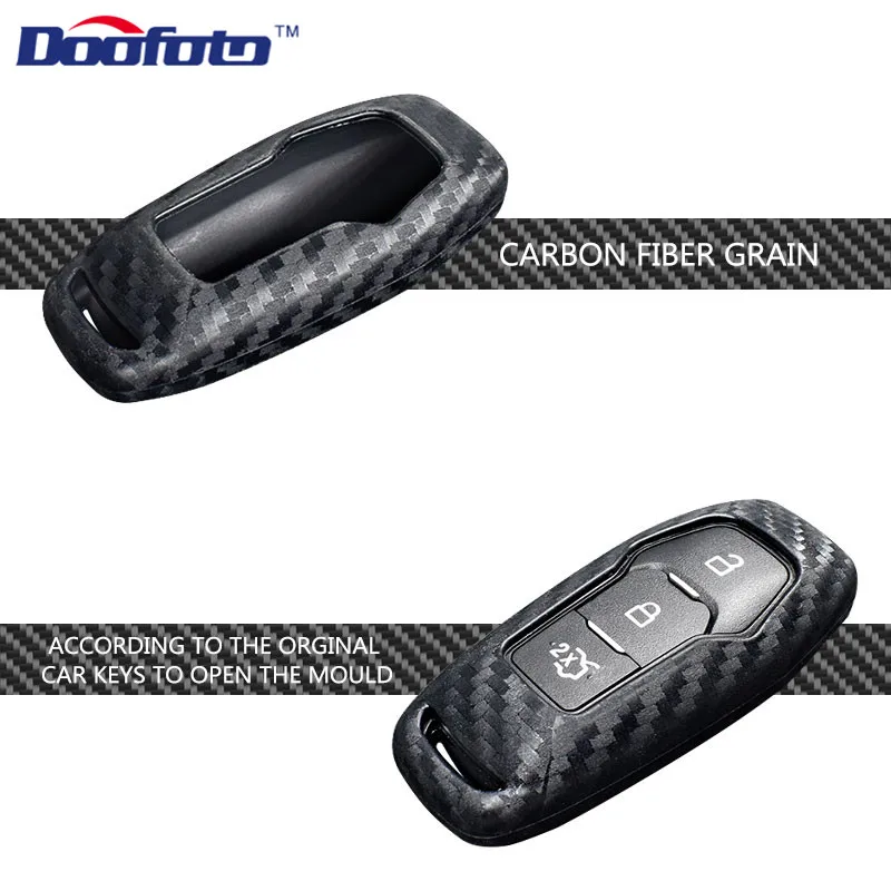 Carbon fiber key cover for FORD (2)