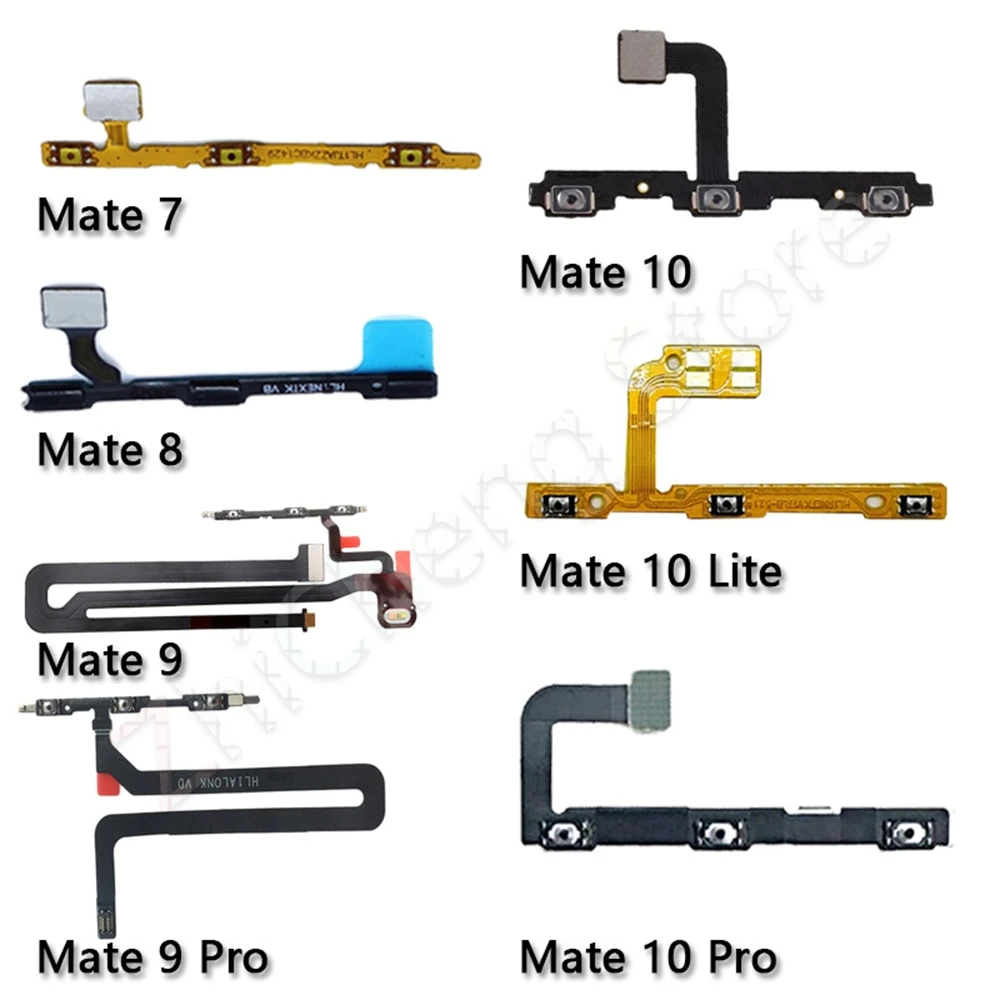 

Power/Volume Buttons Switch On Off Key Power Flex Cable For Huawei Mate 7 8 9 10 20 Lite Plus Pro Original