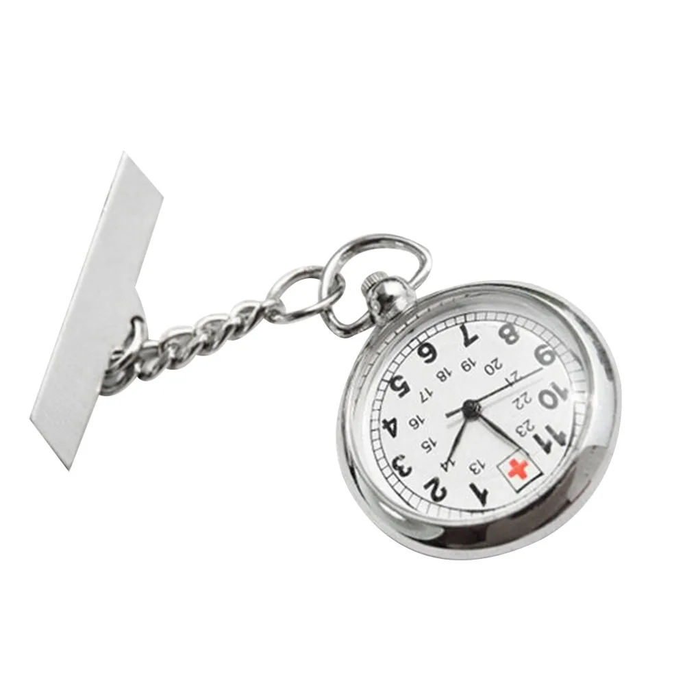 Large Face Nurses Pocket Fob Watch On A Bar With Brooch Back Silver Color Promotion Relogio Masculino | Наручные часы