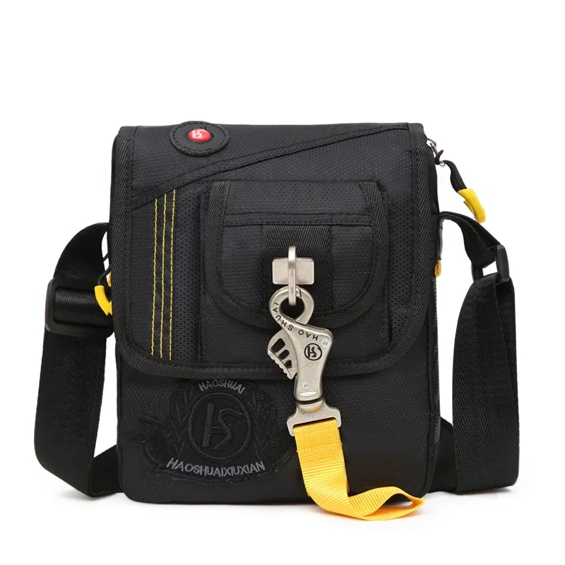 0 : Buy 2018 High Quality Nylon Men Sling Cross Body Bag Square Purse Travel ...