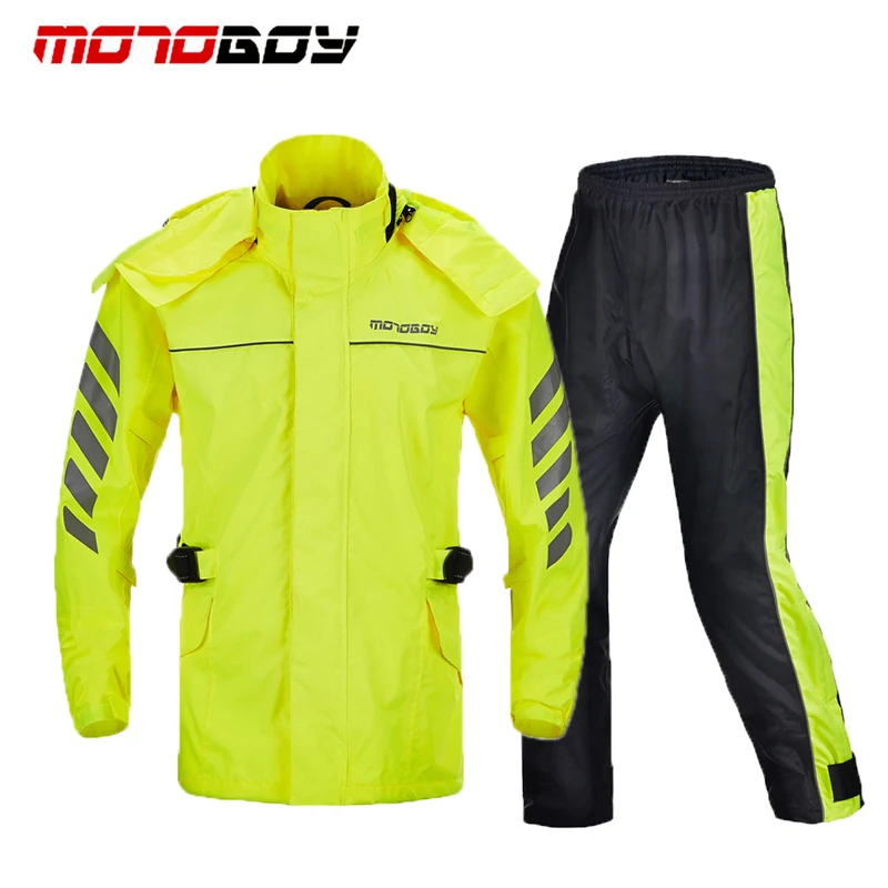 MOTOBOY Off Road Racing Rain Coats Motorcycle Riding Reflective Rain