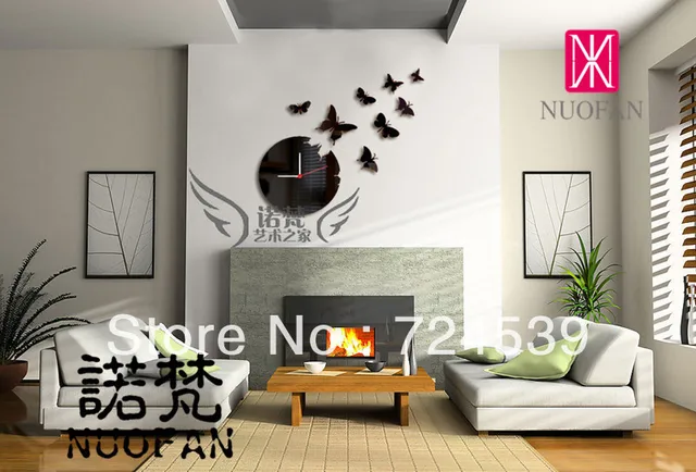 Free Shipping Nf 051 Diy Home Decoration Fashion Mirror Clock Nf 051 Diy Home Decoration Fashion Mirror Clock Wall