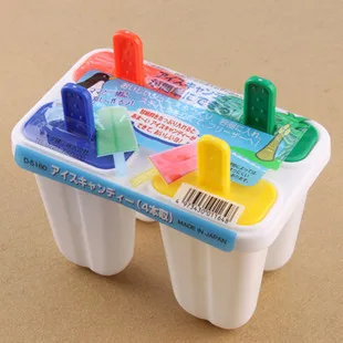 Слоновая кость 4 отверстия лоток для льда плесень, Мороженое Плесень Popsicle производители - Цвет: Слоновая кость