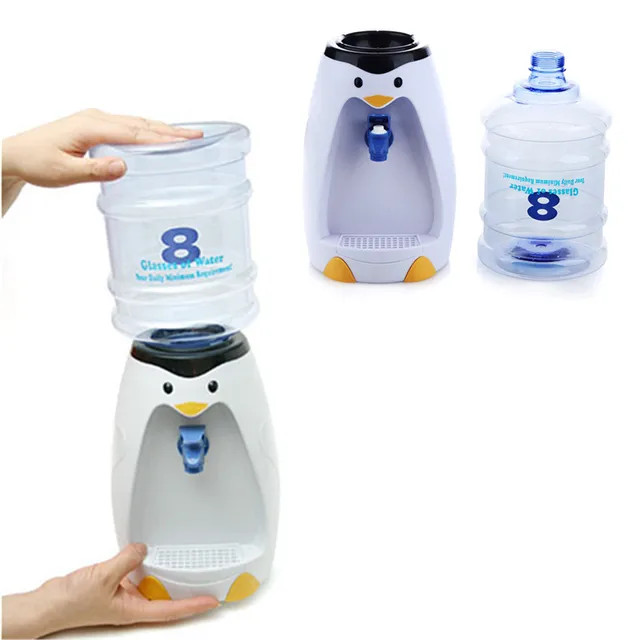 Penguin Mini Water Dispenser Cute Destkop Water Dispenser Without power