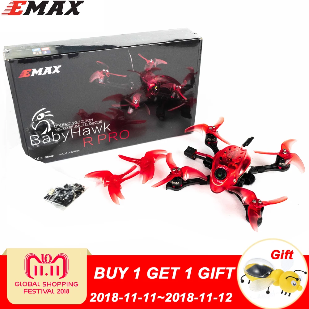 

Emax Babyhawk R Pro 120mm F4 Magnum Mini 5.8G FPV Racing RC Drone 2~3S BNF / PNP