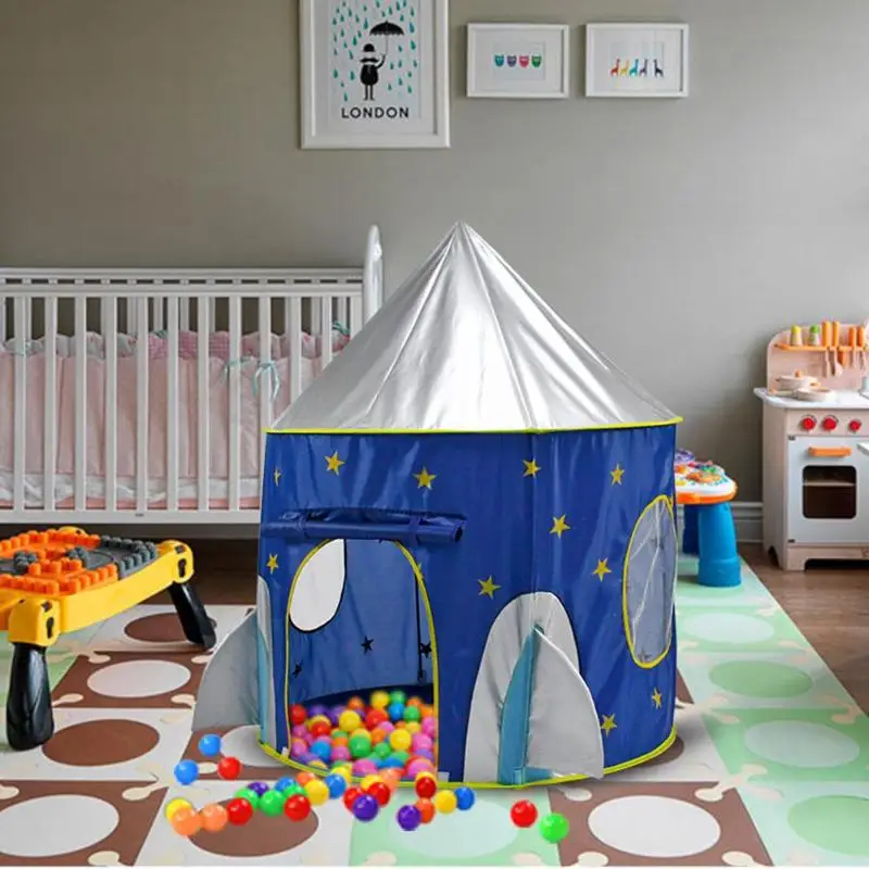 

Cloth Outer Space Ship Folding Toy Tent Yurt Children Play House Kids Gifts