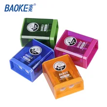 Baoke точилка для карандашей с двойным отверстием, милая Классическая точилка для карандашей для макияжа, детские подарки, школьные канцелярские принадлежности, офисные принадлежности