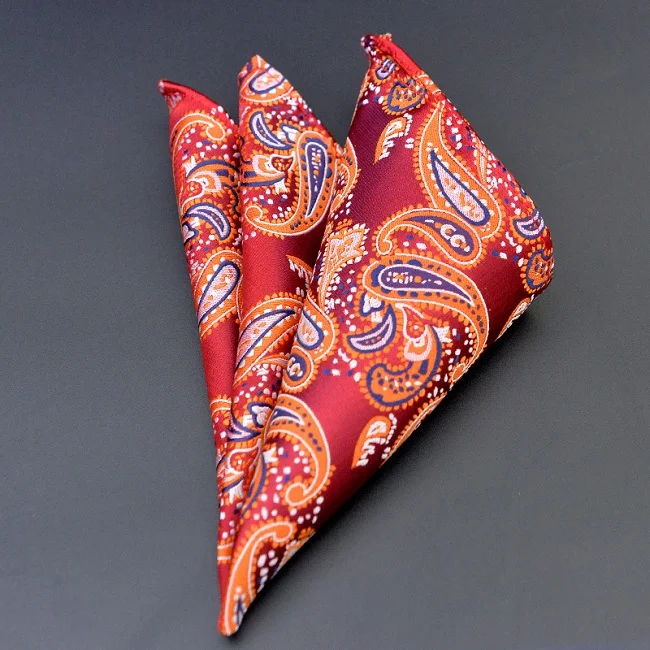 25*25 см полиэстер платок Для Мужчин's Бизнес костюм Цветочный платок платки классический Дизайн плед карман Полотенца