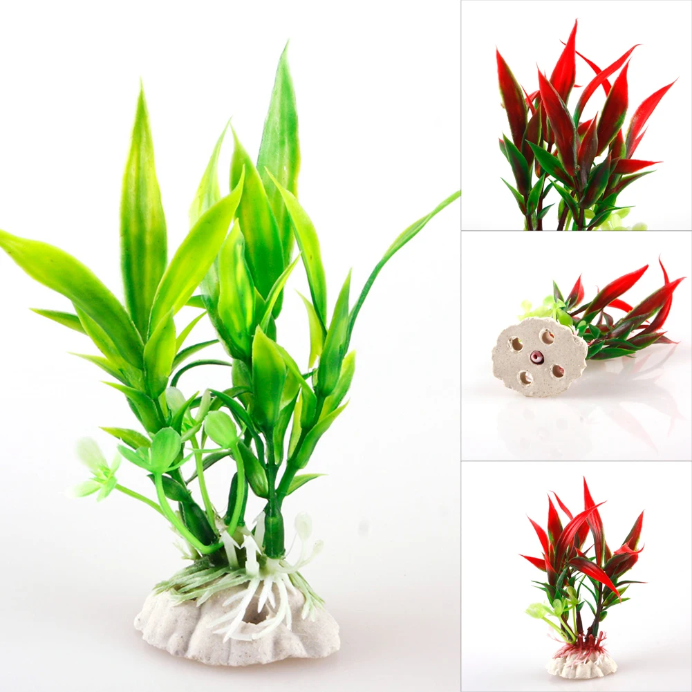 NEW Plastic Plant Grass Aquarium Decorative plants Fish Tank Landscape Water Plant grass