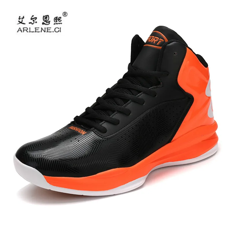 

2018 Men's Basketball Shoes Sneaker PU Breathable Outdoor Athletic Sport Boots Sneakers For Male Basket Homme Big Size 46