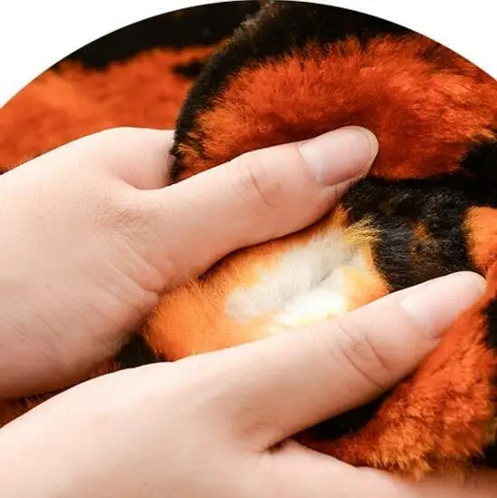 Large Size Fluffy Area Rug Tiger Fur Imitation Carpet Living Room Bedroom Carpet Blanket Sheep Fur Soft Blanket Fur Wool Mat