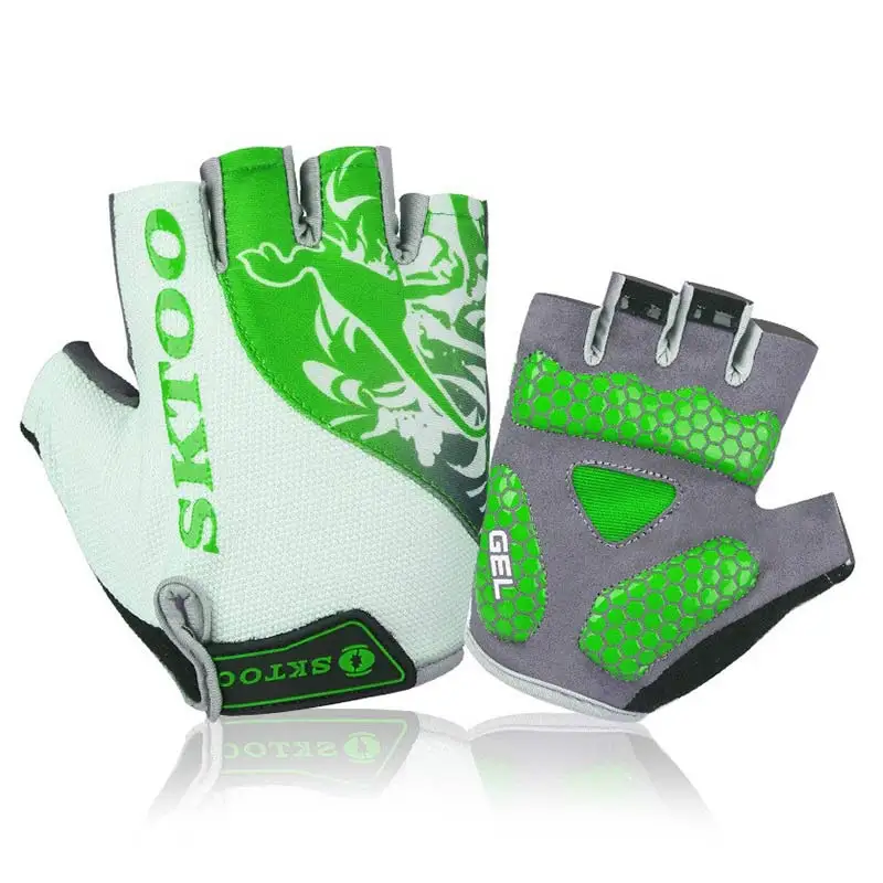 Anti-Slip Bearthable Cycling Gloves Team Half Finger Women Men Summer MTB Road Bike Glove Shockproof Sports Equipment | Спорт и