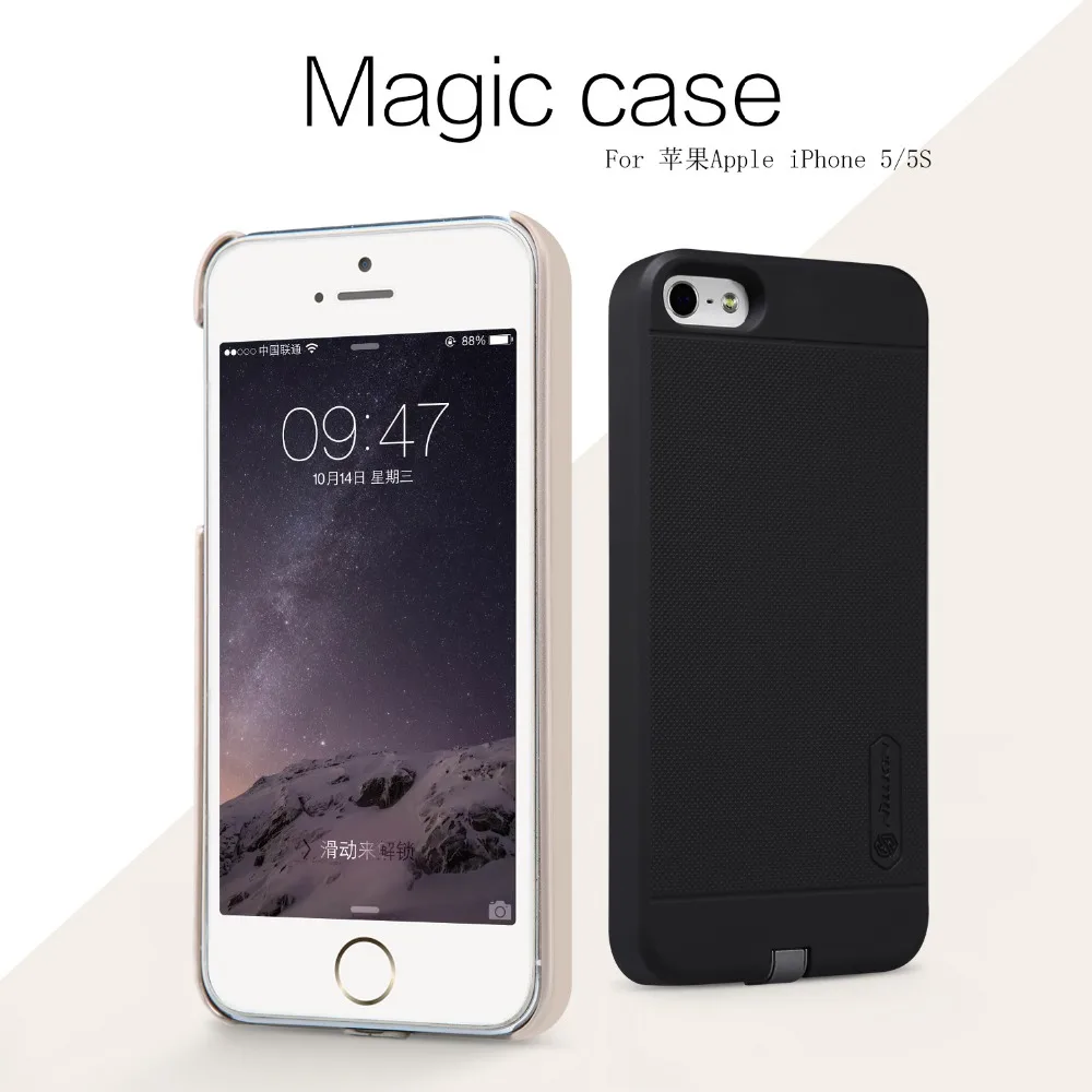 qi receiver power bank Nillkin Wireless Charger Receiver Case Cover Power Charging Transmitter For iphone 5