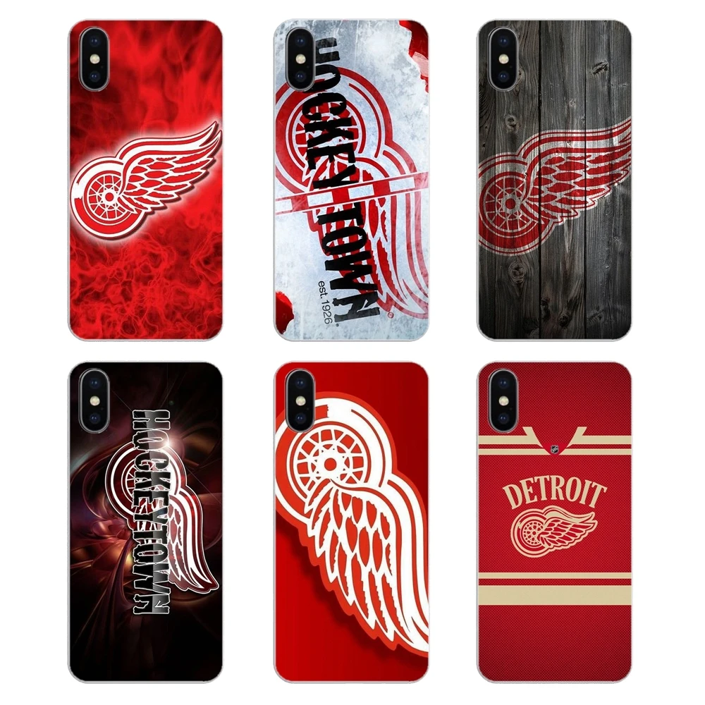 

Silicone Phone Cover IC Hockey Detroit Red Wings Pattern Logo US For Samsung Galaxy Note 8 9 S9 S10 A8 A9 Star Lite Plus A6S A9S