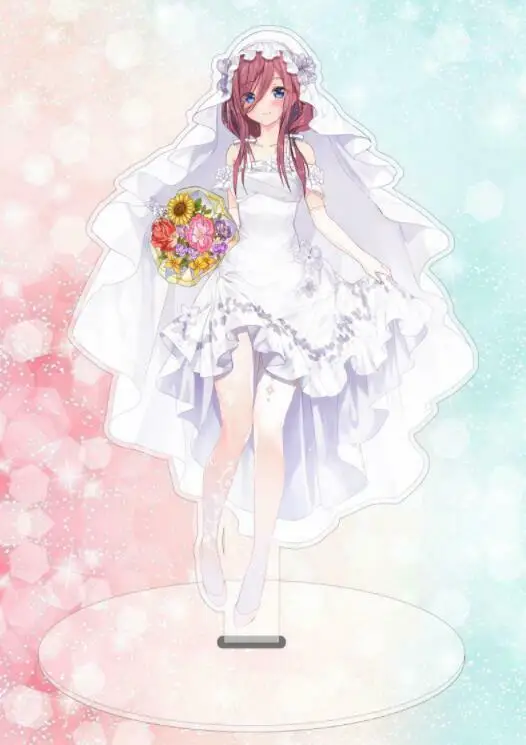 Новинка Gotoubun no Hanayome Nakano Miku Itsuki свадебное платье Стенд пышные Косплей