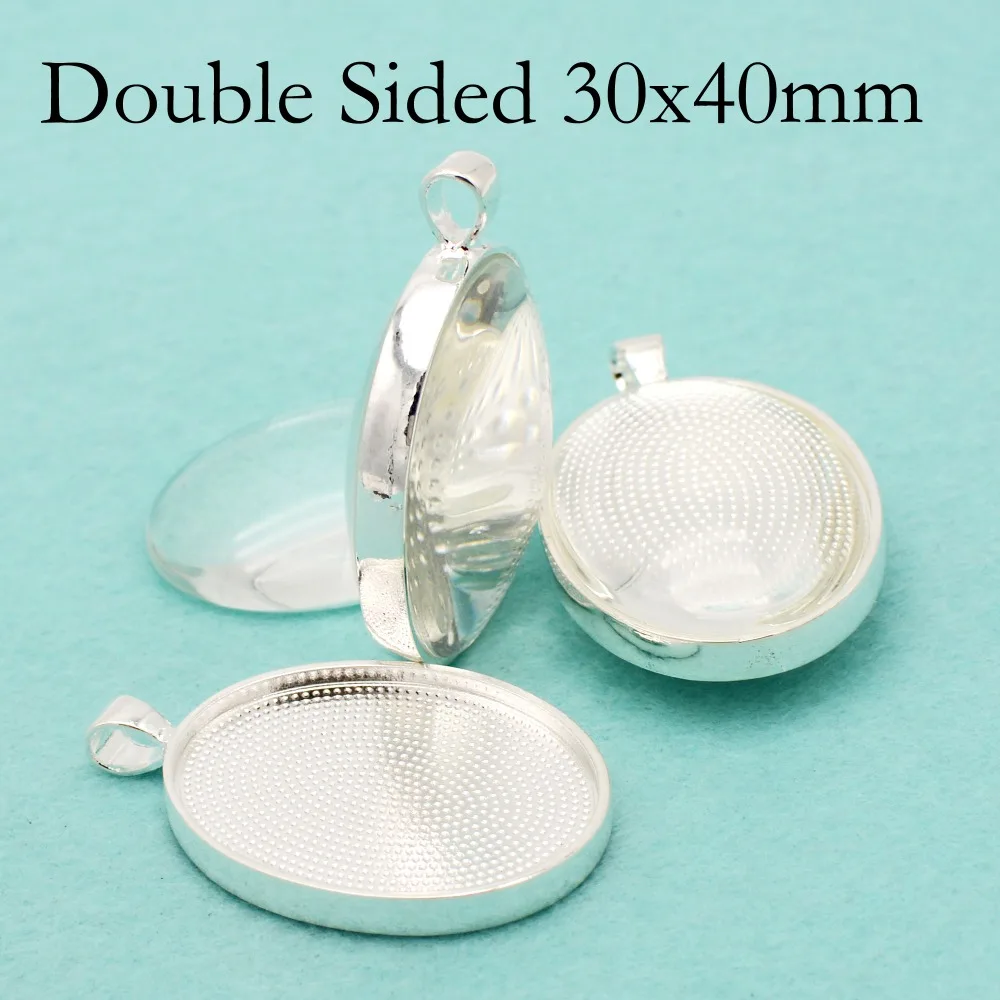 Double Sided 30x40mm Oval