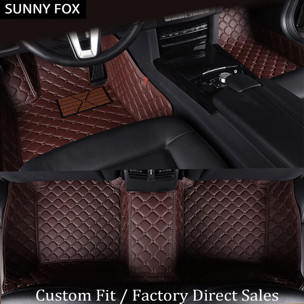

SUNNY FOX Car floor mats for Ford Kuga Escape Fusion Mondeo Edge Explorer 5D car-styling waterproof carpet rugs floor liners