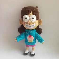 Вязаные игрушки амигуруми погремушки кукла девочка Номер модели SBY0037