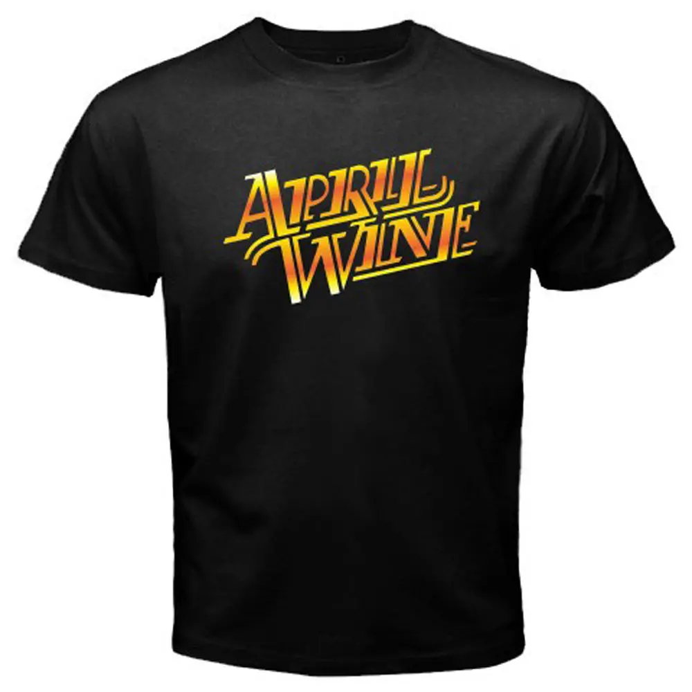 New April Wine Canadian Rock Band Logo Men's Black T Shirt Size S to 3XLin TShirts from Men's
