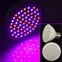 60LEDs Full Spectrum E27 Faster Growth Light Led Grow Light Spot Lamp AC85-265V for Flowers Plant Hydroponics Bulb
