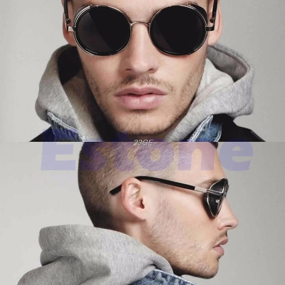 2017 Cyber Goggles 50s Round Glasses Classic Steampunk Sunglasses Retro Style Blinder MAR18_15