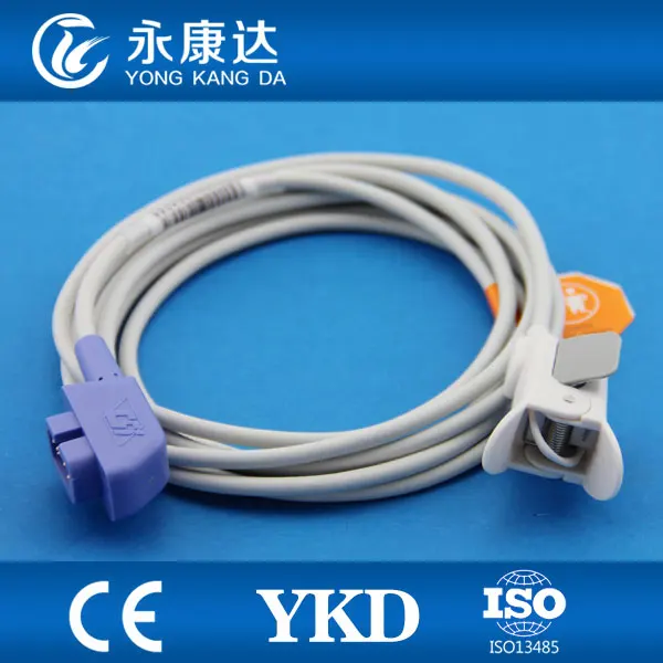 

YKD spo2 sensor suppliers for pediatric finger clip pulse oximeter Spo2 probe works with CSI 503DX 503spot 504DX 506 6pin/3m