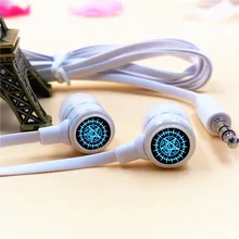 Аниме Black Butler Контракт Logo In-Ear Наушники 3.5 мм Стерео Вкладыши Микрофон Телефон Игры Гарнитура для Iphone Samsung Xiaomi MP3