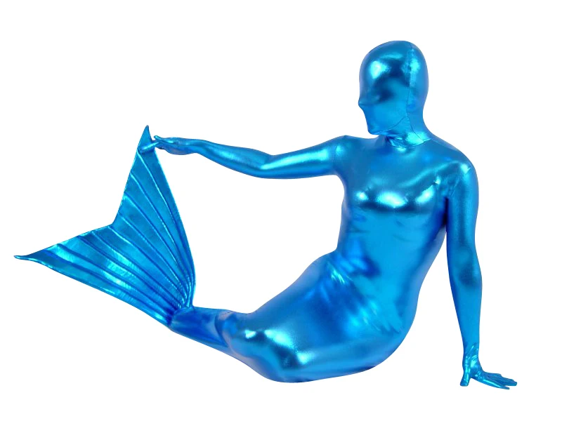 blue mermaid zentai