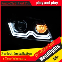 Auto Clud 2012 2015 For vw passat b7 headlights parking Q5 bi xenon lens LED DRL