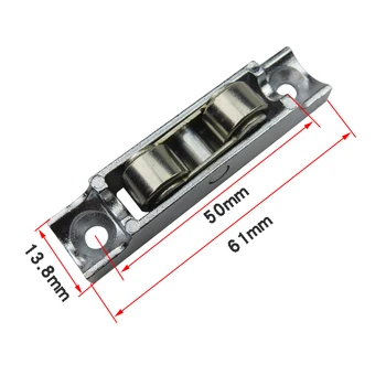 

8pcs 80 type conch plastic steel sliding door and window pulley sliding door window bearing double flat roller